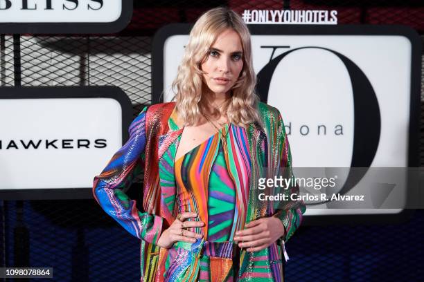 Musician Brisa Fenoy attends 'Yo Dona' - Mercedes Benz Fashion Week Madrid Autumn/Winter 2019-20 party at the Only You Hotel on January 22, 2019 in...