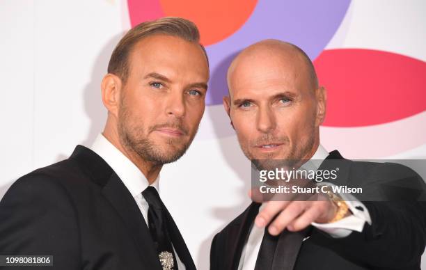 Matt Goss and Luke Goss during the National Television Awards held at The O2 Arena on January 22, 2019 in London, England.