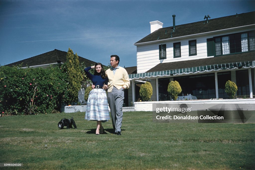 Pier Angeli And Vic Damone At Home
