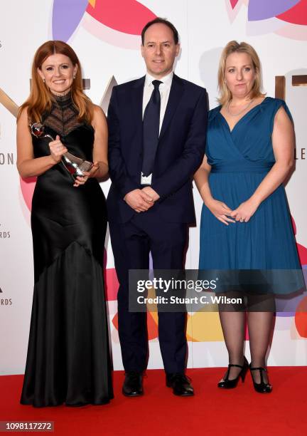 Sian Gibson poses with the Best Comedy Award during the National Television Awards held at The O2 Arena on January 22, 2019 in London, England.