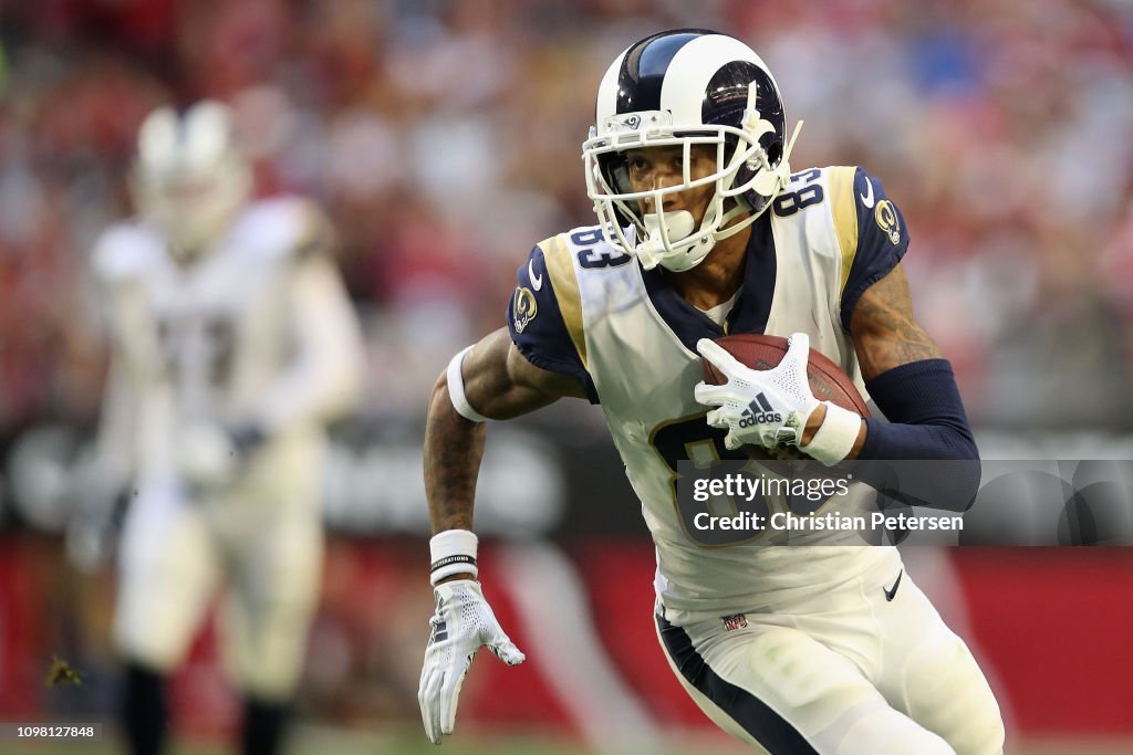 Josh Reynolds Rams Wide receiver Josh Reynolds of the Los Angeles Rams runs with the ...