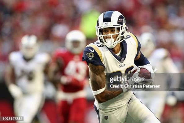 Josh Reynolds Rams Wide receiver Josh Reynolds of the Los Angeles Rams runs with the ...