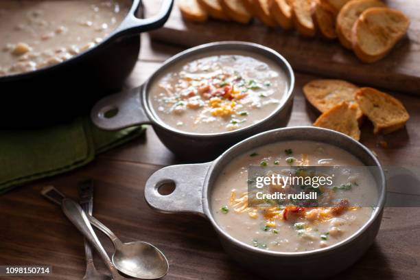 cauliflower soup - cauliflower stock pictures, royalty-free photos & images