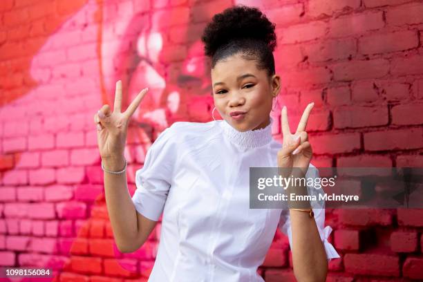 Storm Reid attends the 3rd annual National Day of Racial Healing at Array on January 22, 2019 in Los Angeles, California.