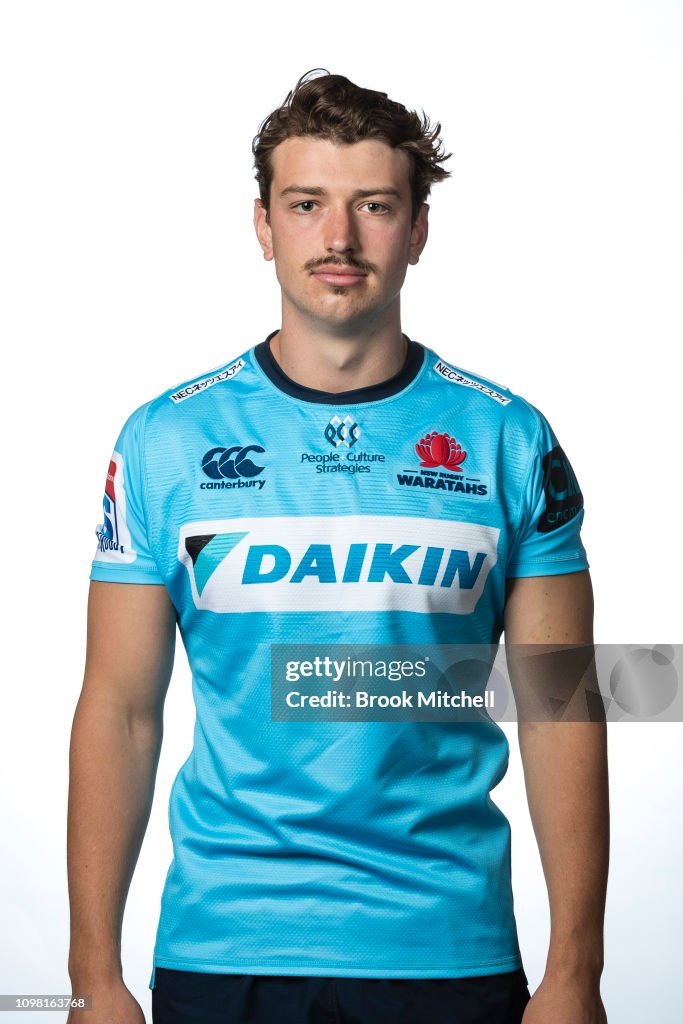 James Ragg Rugby James Ramm poses during the 2019 Waratahs Super Rugby headshots... News ...
