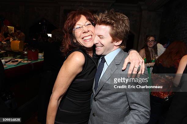 Mindy Sterling and Seth Green at Disney's "Mars Needs Moms" World Premiere at the El Capitan Theatre on March 6, 2011 in Hollywood, California.