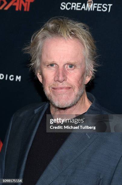 Gary Busey attends the Los Angeles premiere screening of "Dead Ant" at TCL Chinese 6 Theatres on January 22, 2019 in Hollywood, California.