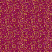 Red and gold paisley pattern