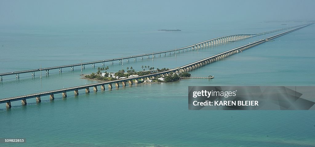 The Seven Mile Bridge and Pigeon Key are