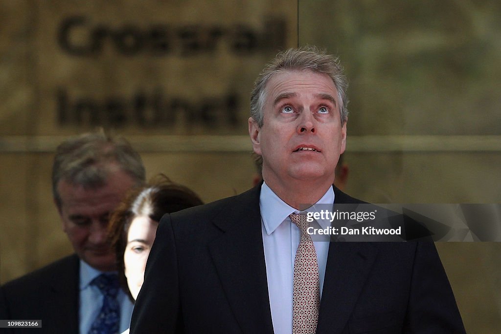 The Duke Of York, The UK's Special Representative For International Trade and Investment Visits Crossrail