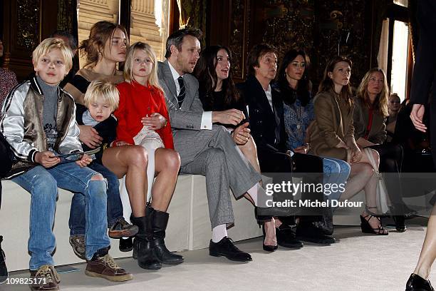 Lucas Alexander Portman, Victor Portman, Natalia Vodianova, Neva Portman, Alishdair Willis, Liv Tyler, Sir Paul McCartney, Nancy Shevell and Elettra...