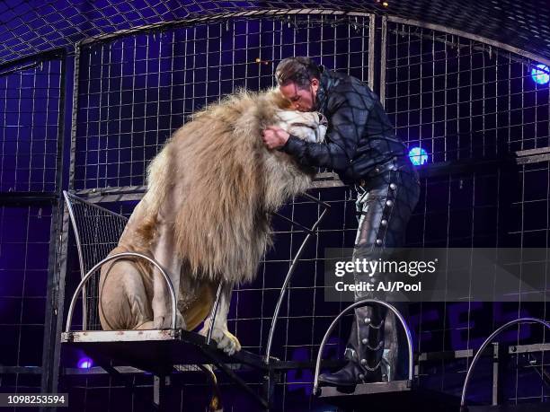 Artists Performs during the 43rd International Circus Festival of Monte-Carlo on January 22, 2019 in Monaco, Monaco.