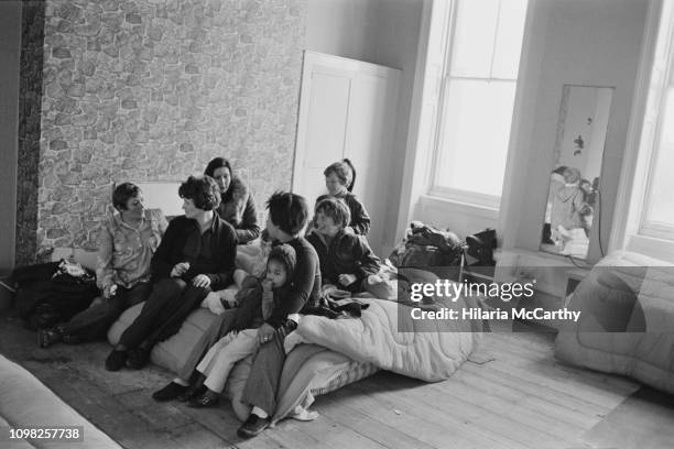 Women victims of domestic abuse at the Palm Court Hotel, a shelter set up by the Chiswick Women's Aid and Erin Pizzey, in Richmond, London, UK, 10th...