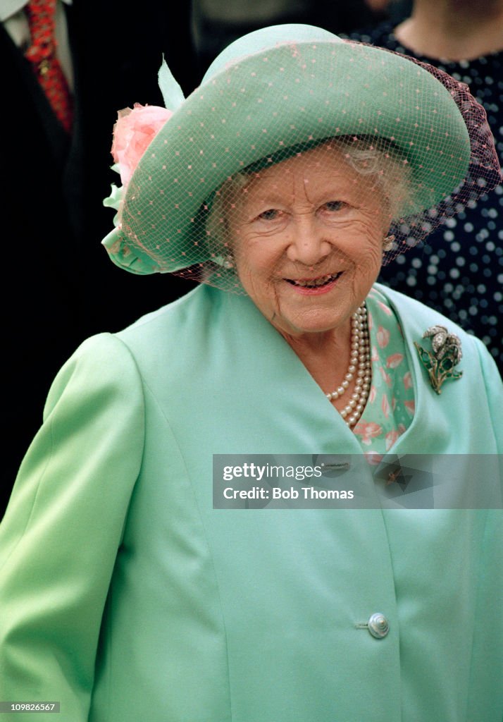 The Queen Mother At The Epsom Derby