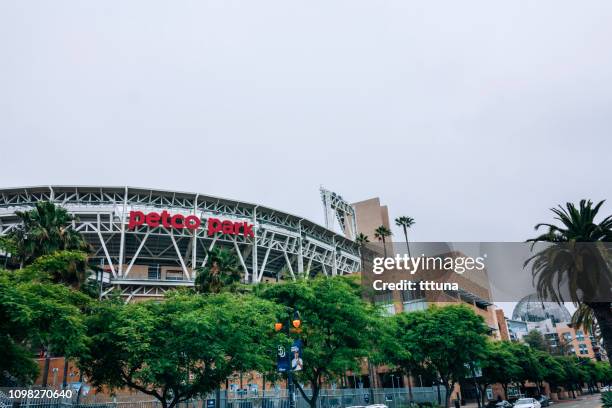 petco park in downtown san diego - downtown san diego stock pictures, royalty-free photos & images