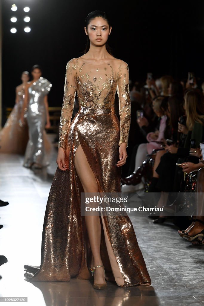 Elie Saab : Runway - Paris Fashion Week - Haute Couture Spring Summer 2019