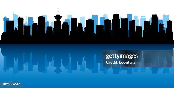 vancouver (all buildings are moveable and complete) - vancouver stock illustrations