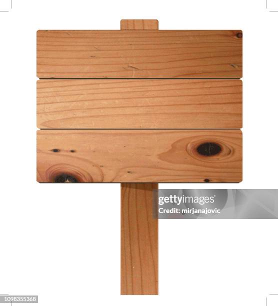 vector wooden sign - wood material stock illustrations