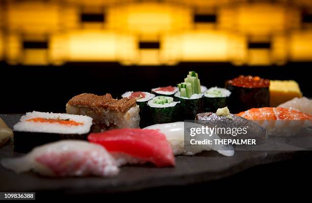 sushi - japanese food stock pictures, royalty-free photos & images