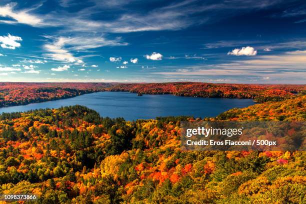 autumn in central ontario - muskoka stock pictures, royalty-free photos & images