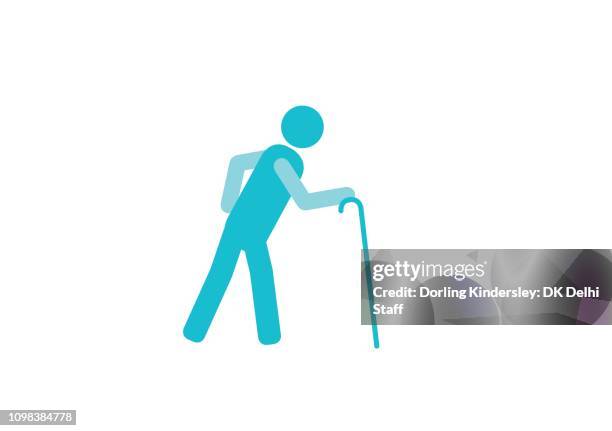 old person - old man studio stock illustrations