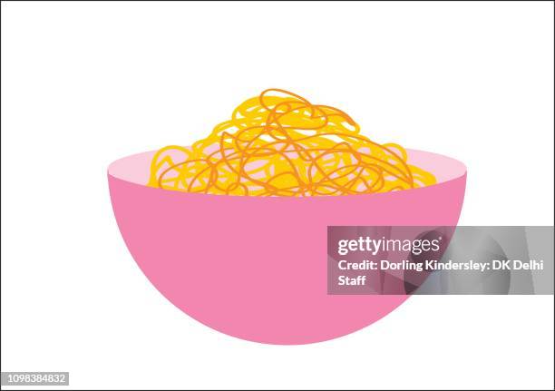 chow mein - chow mein noodles stock illustrations