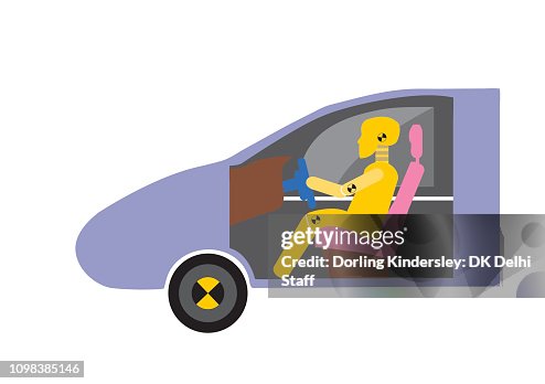 Crash dummy testing car Crash dummy testing car