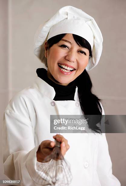 happy japanese chef - chef coat stock pictures, royalty-free photos & images