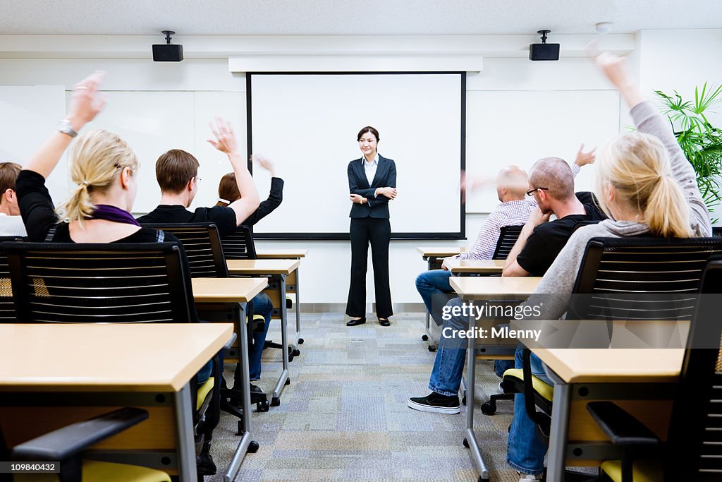 Business Coach in Presentation Conference Room