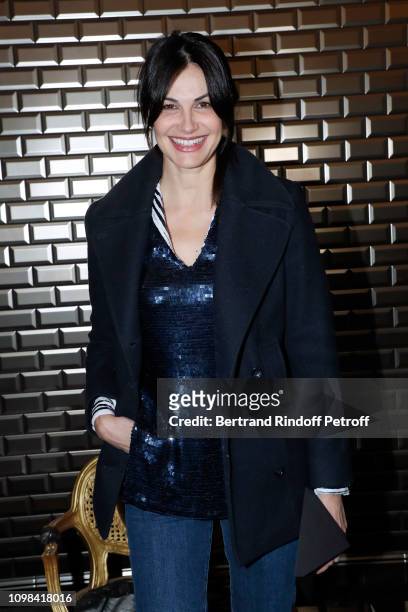 Helena Noguerra attends the Jean-Paul Gaultier Haute Couture Spring Summer 2019 show as part of Paris Fashion Week on January 23, 2019 in Paris,...