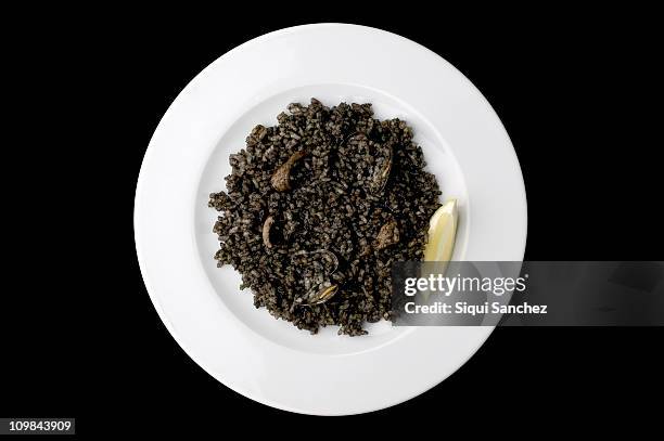 black rice - black rice imagens e fotografias de stock