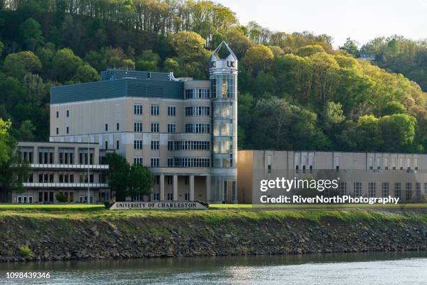 university of charleston, west virginia on kanawha river - riverside community college stock pictures, royalty-free photos & images