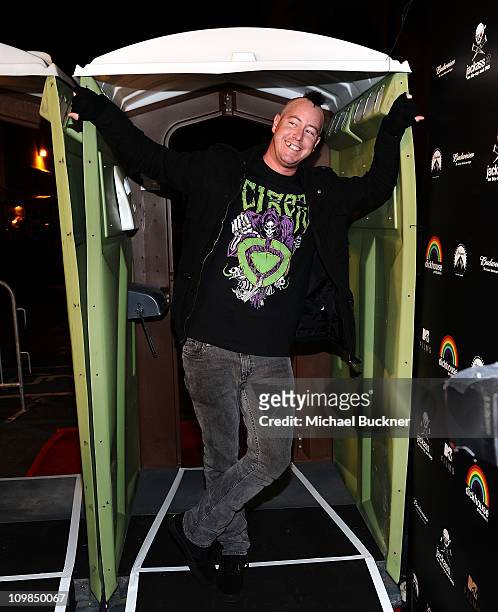 Television personality Ehren McGhehey attends the Blu-ray and DVD release of Paramount Home Entertainment's "Jackass 3" at the Paramount Studios on...