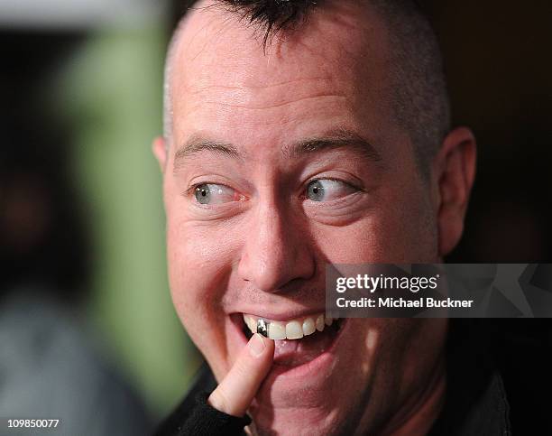 Television personality Ehren McGhehey attends the Blu-ray and DVD release of Paramount Home Entertainment's "Jackass 3" at the Paramount Studios on...