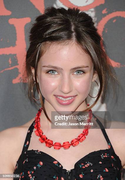 Actress Ryan Newman arrives at premiere of Warner Bros. Pictures' 'Red Riding Hood' at Grauman's Chinese Theatre on March 7, 2011 in Hollywood,...
