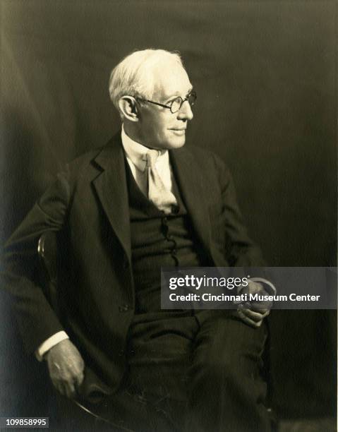Portrait of American businessman Bernard Kroger , founder of the chain of Kroger grocery stores, Cincinnati, Ohio, 1931.