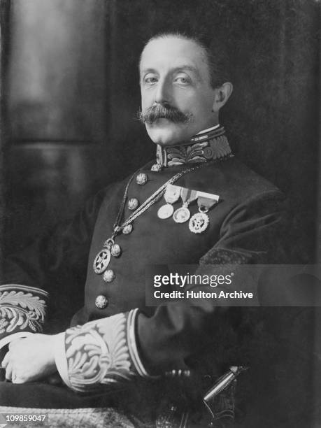 Charles Robert Spencer, the 6th Earl Spencer , a British Liberal politician and Lord Chamberlain of the Household, circa 1910.