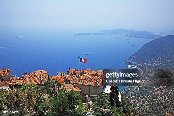 cote d'azur, eze - eze village stock pictures, royalty-free photos & images