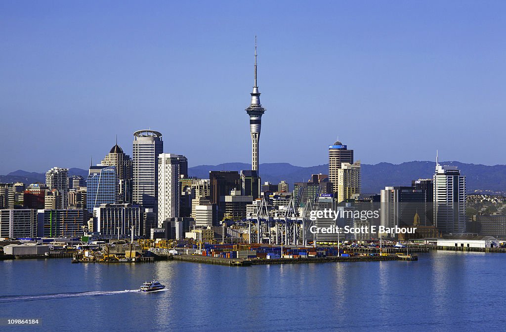 Auckland skyline with Sky Tower