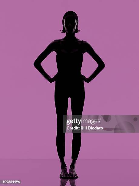 fitness work out on clean purple background - slank bildbanksfoton och bilder