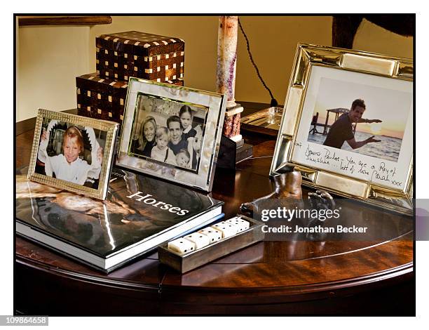 Princess Marie-Chantal's personal photos are photographed at her home 'Beale House' for Vanity Fair - Spain on May 2-3, 2009 in West Sussex, England....