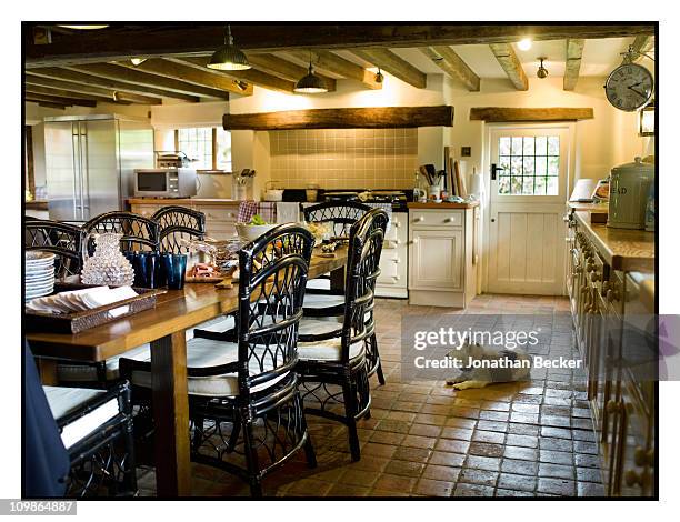 Kitchen of Princess Marie-Chantal's home 'Beale House' is photographed for Vanity Fair - Spain on May 2-3, 2009 in West Sussex, England. Published...