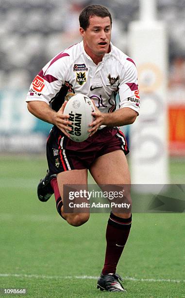 Ben Walker of the Northen Eagles in action during the NRL match between the New Zealand Warriors and the Northern Eagles at Northpower Stadium in...