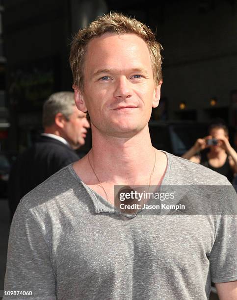 Actor Neil Patrick Harris visits the Late Show with David Letterman at the Ed Sullivan Theater August 27, 2008 in New York City.