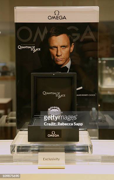 Watch at OMEGA and Tourbillon Present: Great Moments in Time with James Bond at the South Coast Plaza on November 12, 2008 in Costa Mesa, California.