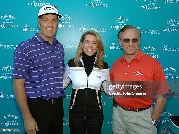 Pro golfers Stuart Appleby, Tina Mickelson and Callaway CEO George Fellows attend the Callaway Golf Foundation Challenge benefitting the...