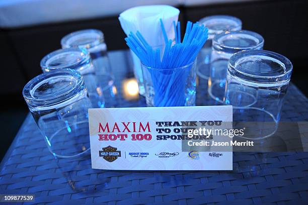 General view of the atmosphere at the 11th annual Maxim Hot 100 Party with Harley-Davidson, ABSOLUT VODKA, Ed Hardy Fragrances, and ROGAINE held at...