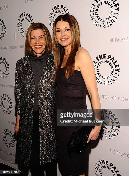 Actress Wendie Malick and actress Jane Leeves attend the Paley Center For Media's Paleyfest 2011 Event Honoring "Hot In Cleveland" at the Saban...