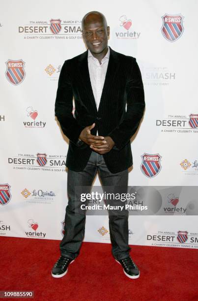 Actor Peter Mensah arrives at the 7th Annual K-Swiss Desert Smash - Day 1 at La Quinta Resort and Club on March 8, 2011 in La Quinta, California.