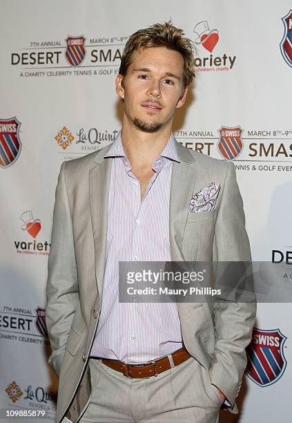 Actor Ryan Kwanten arrives at the 7th Annual K-Swiss Desert Smash - Day 1 at La Quinta Resort and Club on March 8, 2011 in La Quinta, California.